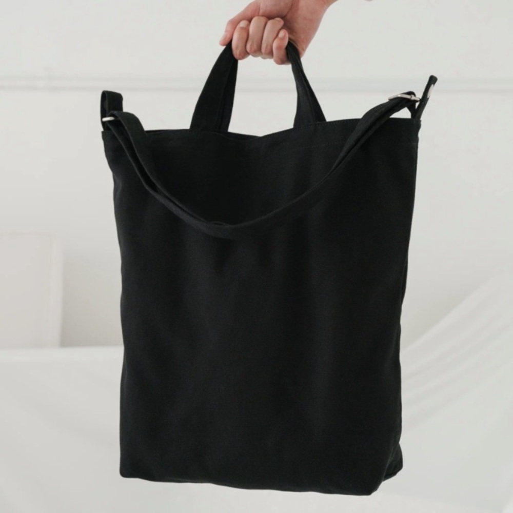 BAGGU Duck bag in black Canvas Tote